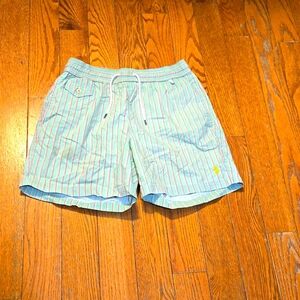 VTG Polo Ralph Lauren Striped Swim Trunks Shorts Pants.  Size Small.
